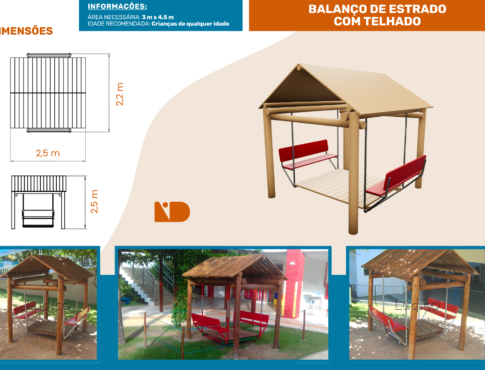 Balanço de Estrado com Telhado